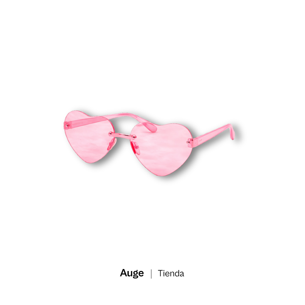 Lentes Corazón Rosa